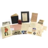 Military and naval ephemera including a Boer War Bovril war bulletin, two Tuck's Better Little