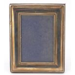 Carrs, rectangular silver easel photo frame, Birmingham 1992, 18cm x 14.5cm