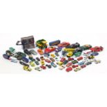 Vintage and later die cast vehicles, including Dinky, Corgi, Britains and Eurago