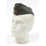 German military interest SS side cap with badges, numbered 1237100 to the interior