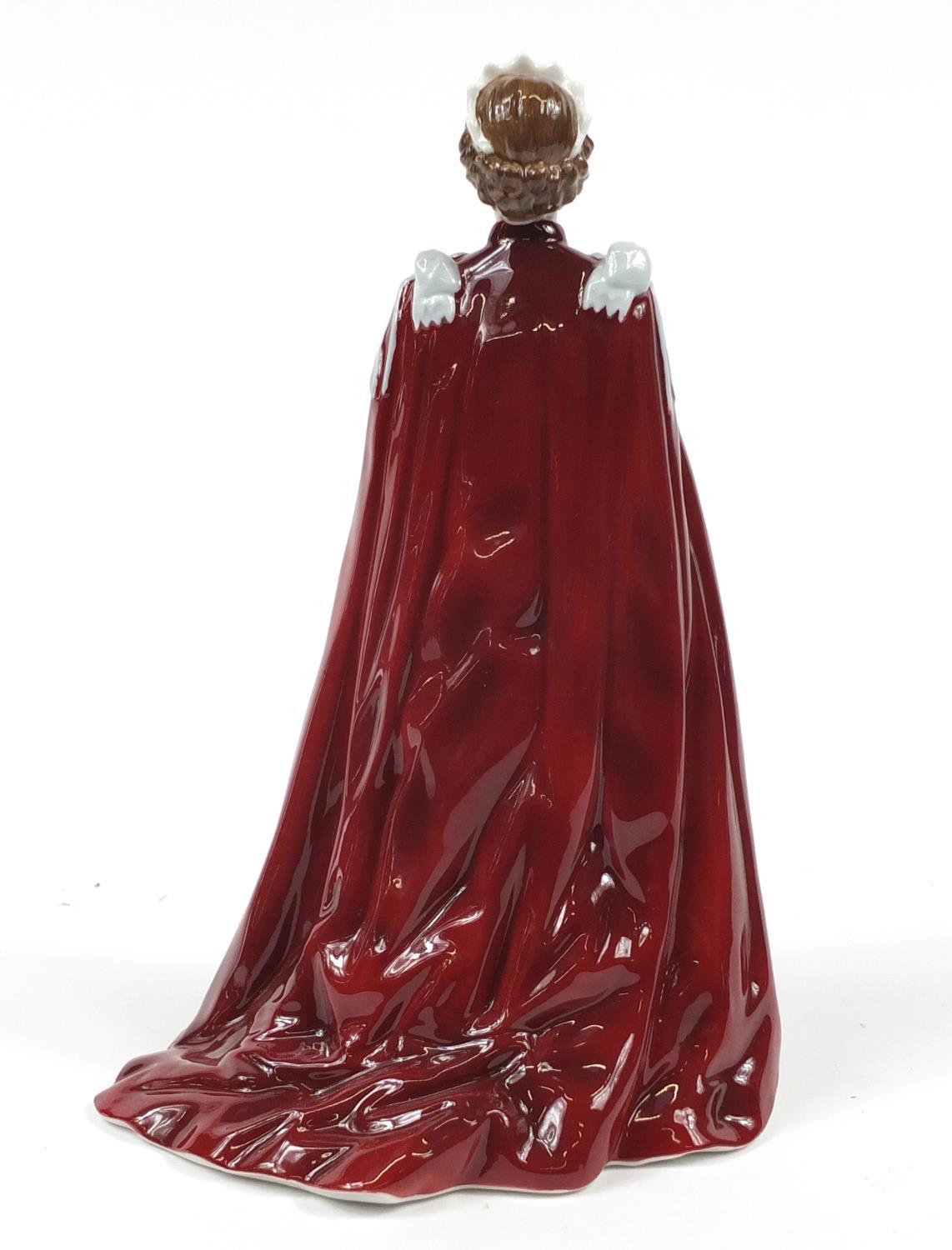 Royal Worcester figurine of Queen Elizabeth II, 23cm high - Image 4 of 8