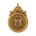 9ct gold sport's jewel engraved Staffs Co Police Boxing Championships 1934-Lightweight Runner up S V