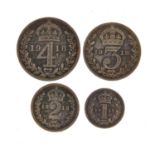 George V 1918 Maundy coin set
