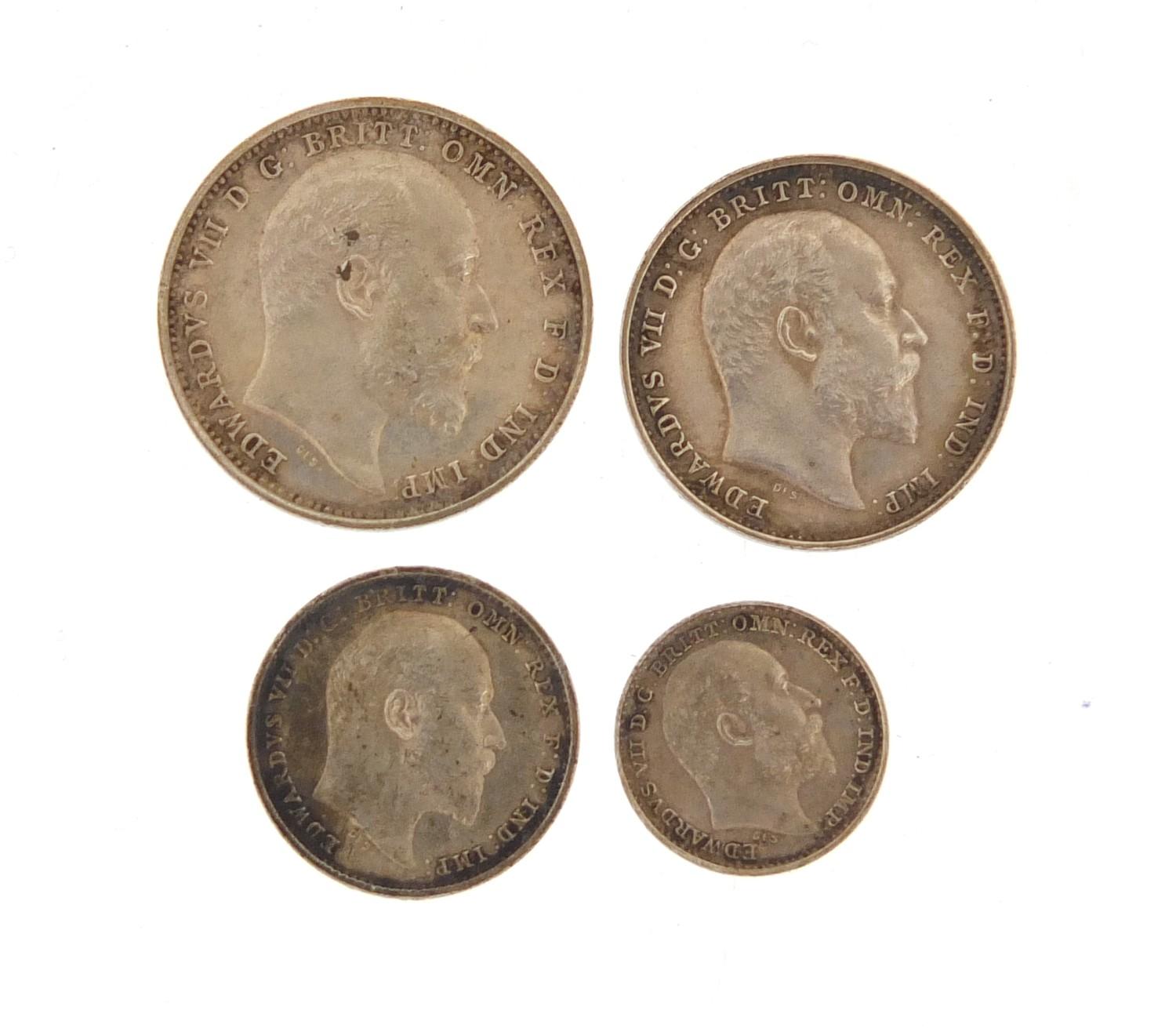 Edward VII 1906 Maundy coin set - Image 2 of 2