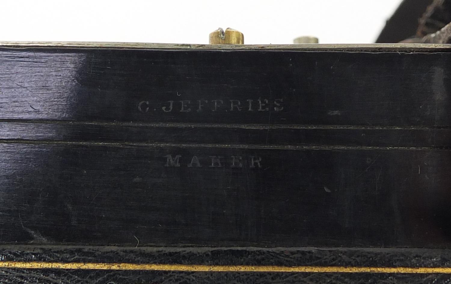 Charles Jeffries, 19th century 39 button concertina with velvet lined case, the concertina having - Image 10 of 13