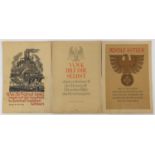 Three German military interest posters, each 34.5cm x 24cm