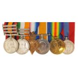 British military Victorian and later six medal group relating to Joseph George Leybourne,