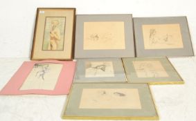 B. Gale (20th Century, local Bristol artist) - A collection of original pencil drawings and