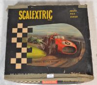 Scalextric - a Tri-ang Grand Prix series model no. G P 3 Racing set, complete with two racing