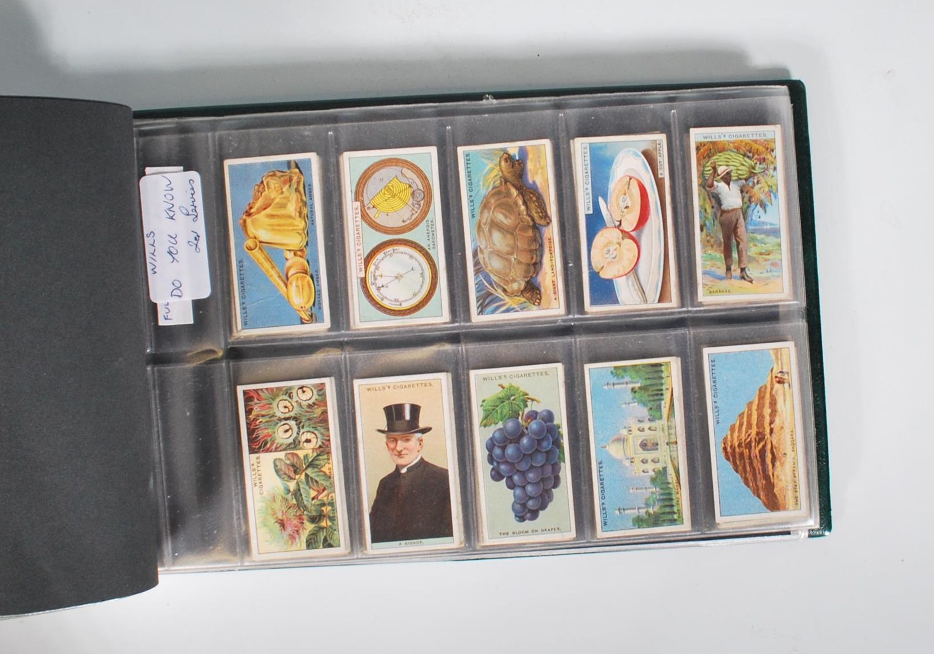 A collection of vintage 20th Century full sets of Wills cigarette trade cards within plastic sleeves - Bild 8 aus 8