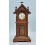 An early 20th century mahogany cased HAC - Hamburg America Clock Co table top longcase clock