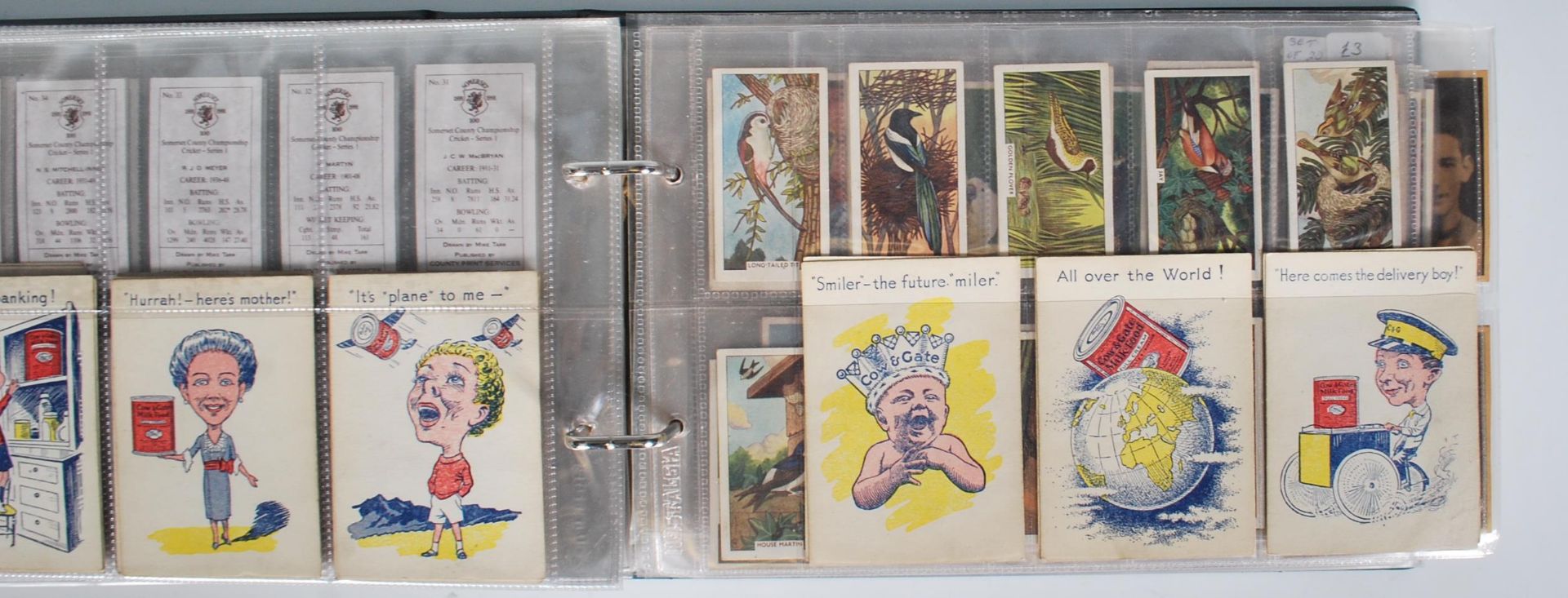 A collection of vintage 20th Century trade cards in full sets stored within plastic sleeves within - Bild 9 aus 12
