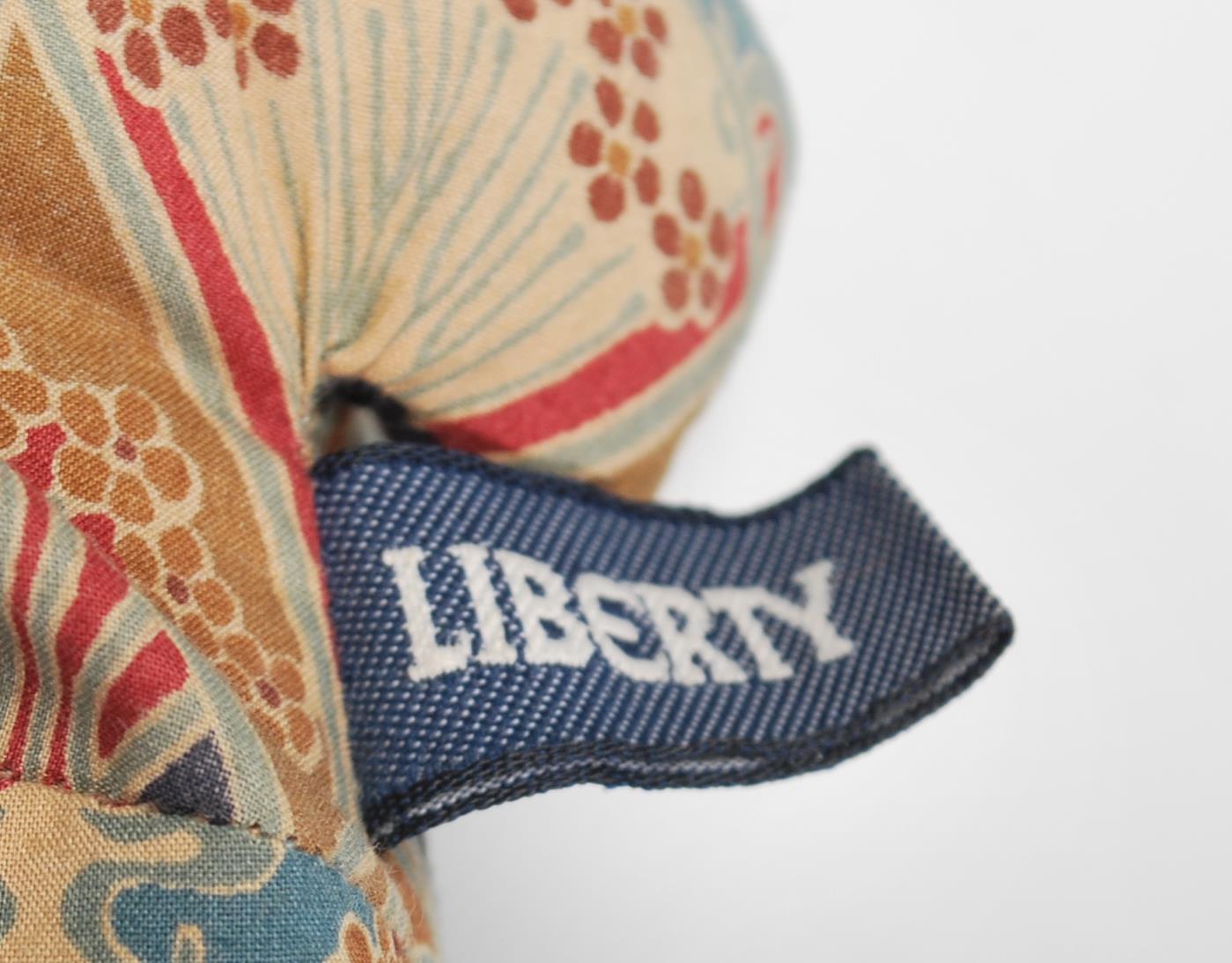 A 20th Century Liberty & Co London handmade elephant beanie toy made from decorative Art Nouveau - Image 5 of 6
