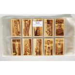 A full set of 36 Olympic Champions of Amsterdam 1928 cigarette cards by Godfrey Philips set within