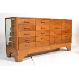 A good early 20th century 1930's Art Deco multi drawer vintage haberdashery shop display cabinet