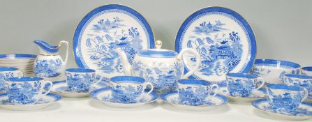 A collection of 19th and 20th Century Copeland Spode blue and white china transfer printed in the