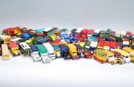 A large collection of Lledo Days Gone diecast advertising vehicles / lorries and some matchbox cars.