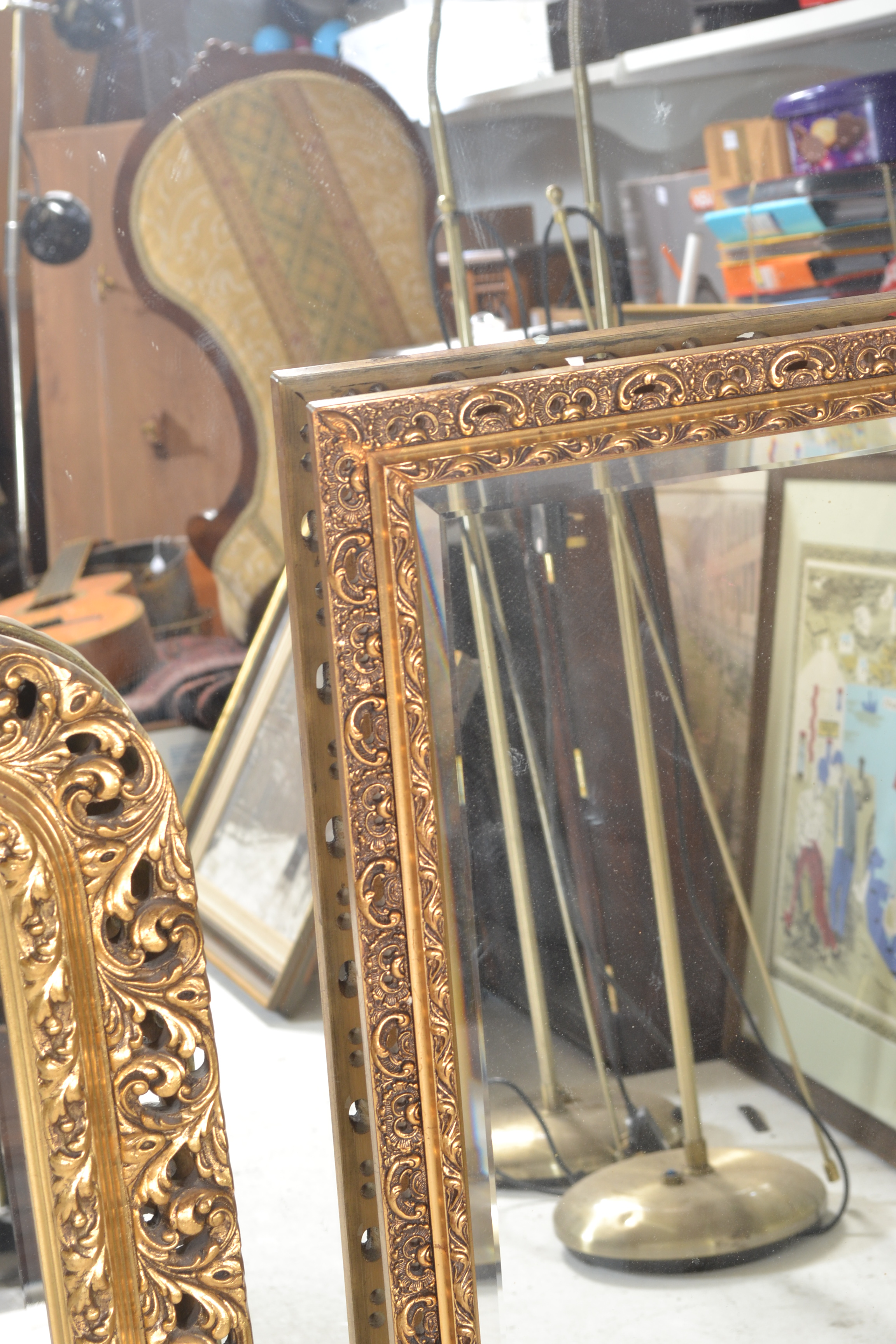 A group of contemporary antique style wall mirrors, each with gilt frames and of varying sizes. - Image 3 of 5