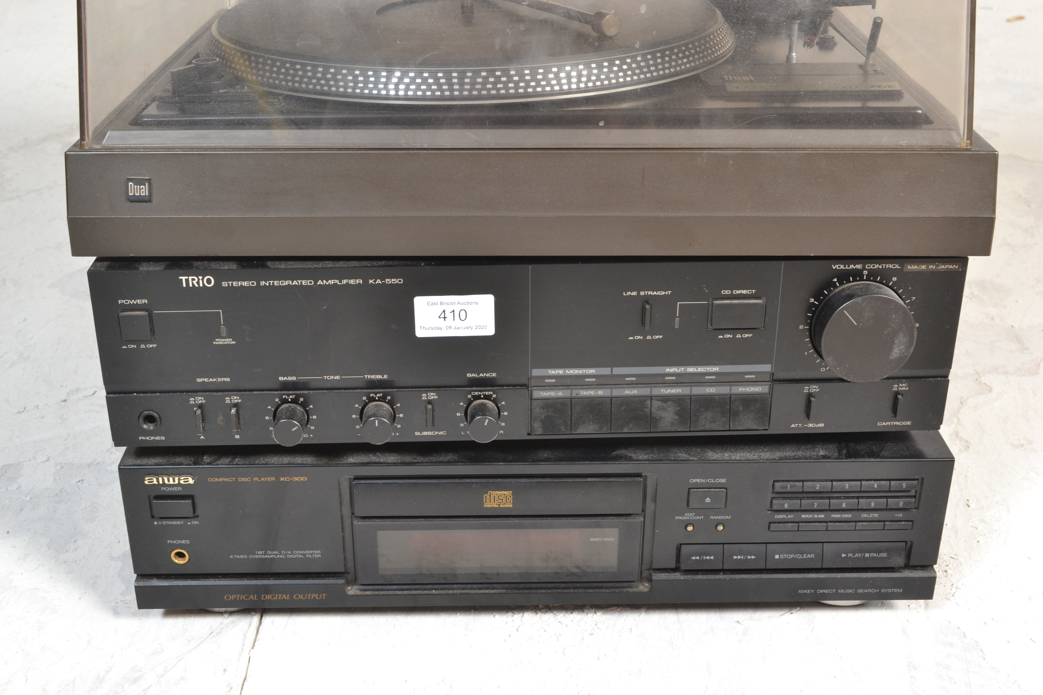 A collection of hi-fi separates to include Trio Integrated map KA-550, Aiwa compact disc player XC- - Image 6 of 8