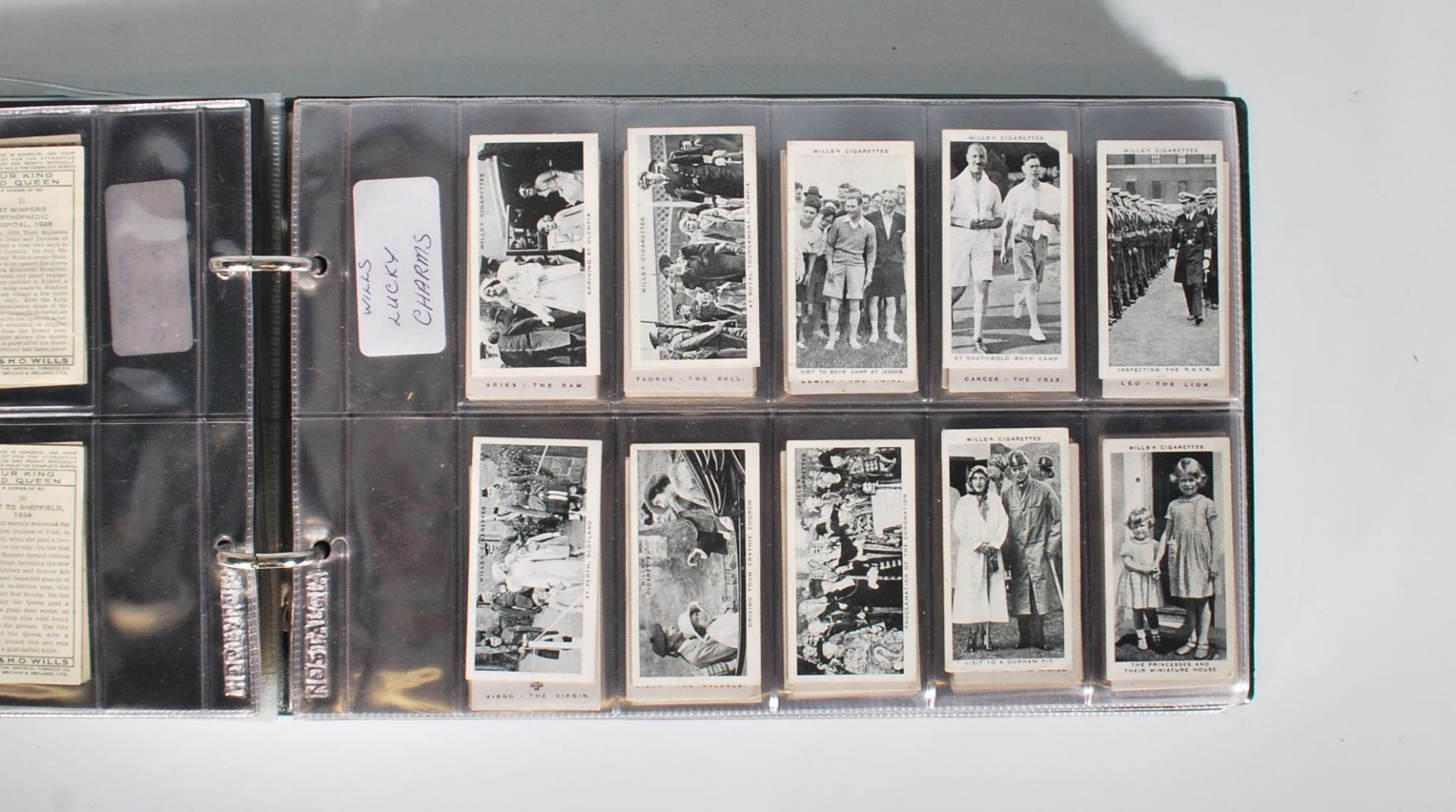 A collection of vintage 20th Century full sets of Wills cigarette trade cards within plastic sleeves - Bild 5 aus 8