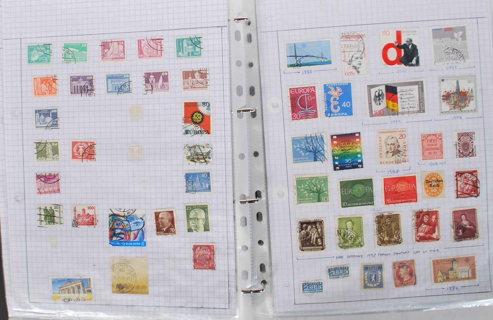 A large life time collection of world stamps acros - Bild 58 aus 78