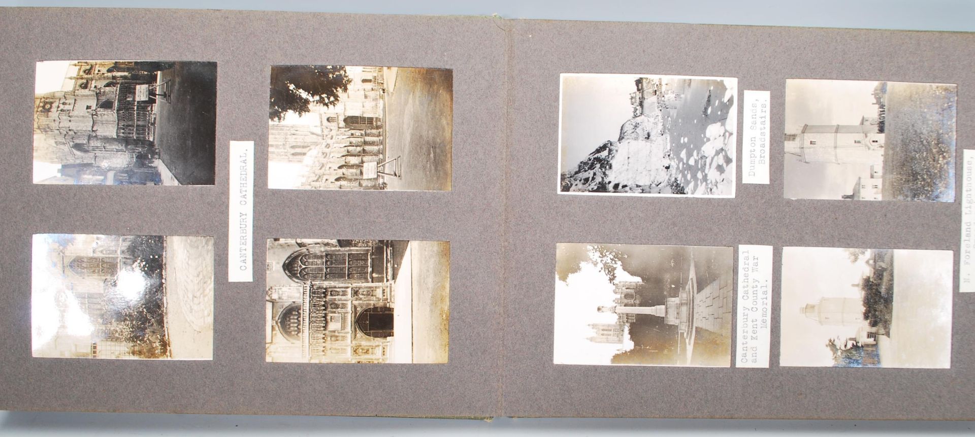 An early 20th Century black and white photograph album depicting landscape images from towns - Bild 12 aus 12