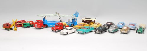 A collection of vintage diecast toy cars and vehicles to include Corgi; Studebaker golden hawk,