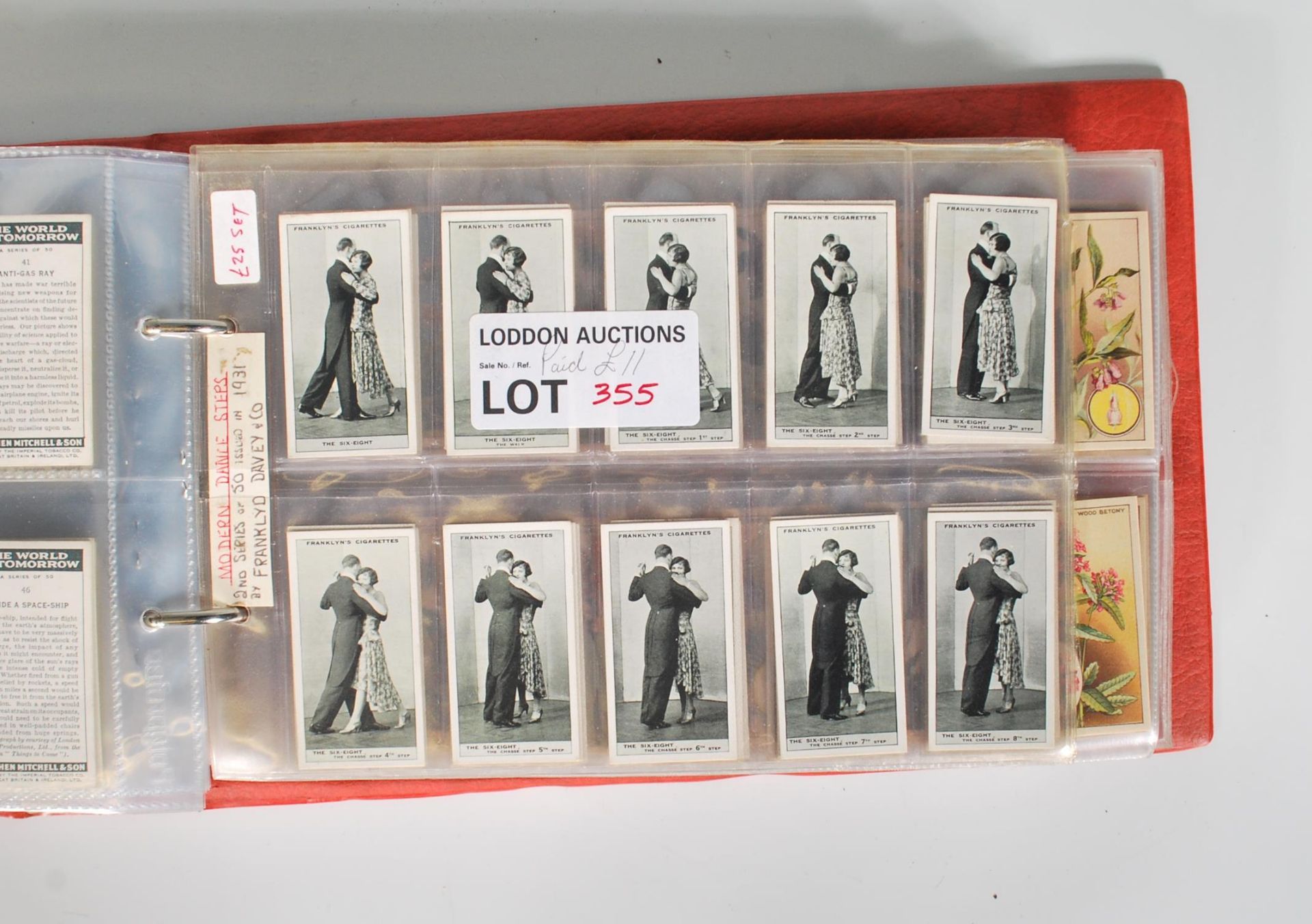 A collection of 20th Century vintage (mostly) cigarette full and part trade cards within plastic - Bild 3 aus 9
