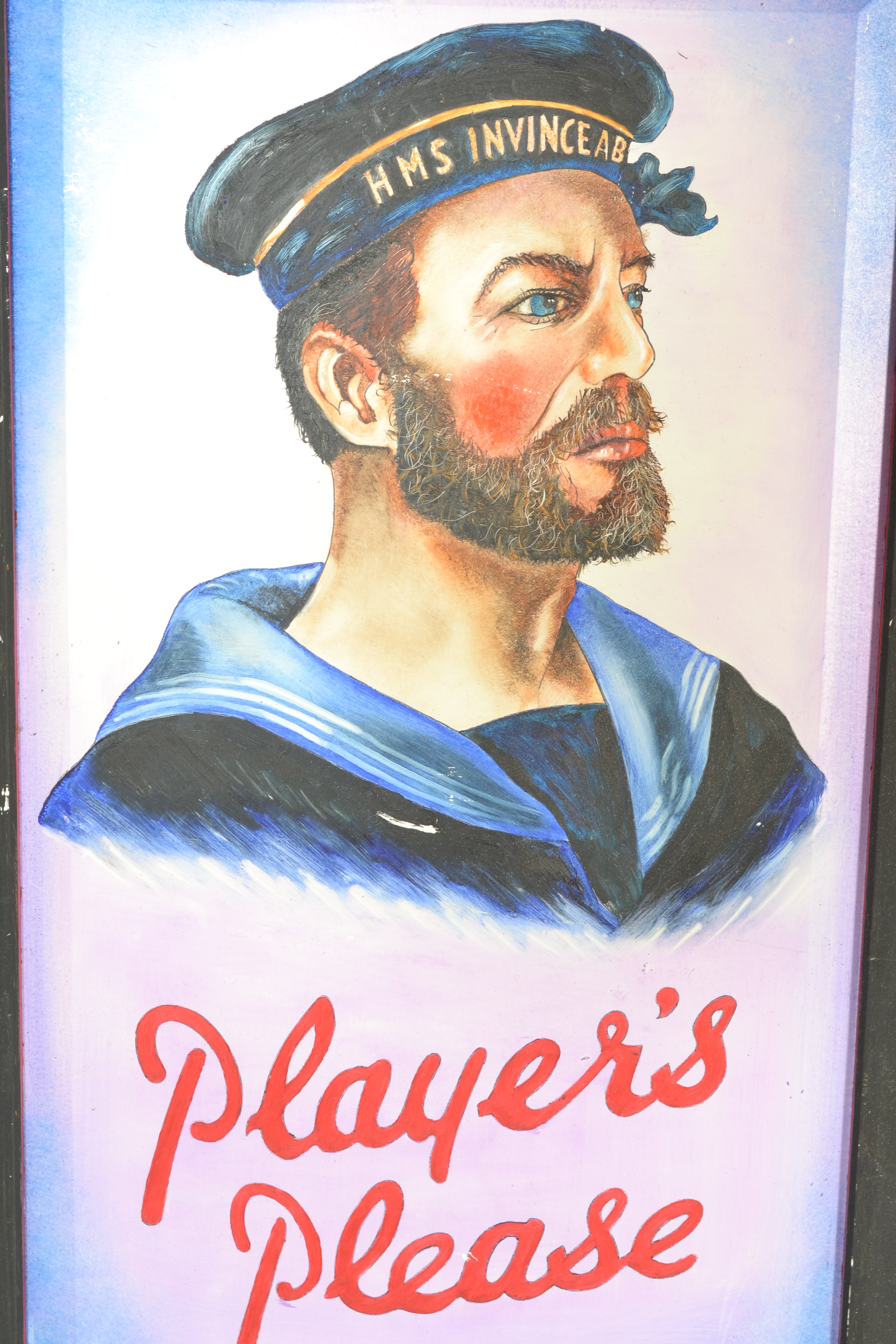 A contemporary artist's impression of a vintage enamel advertising sign on board for Player's Please - Image 2 of 4