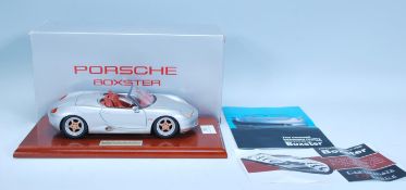 Collectible Model Porsche Boxter Scale 1/18 Produced by GWILO International fashioned in heavy