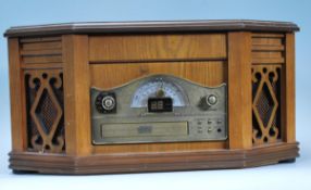 A contemporary 20th Century wooden cased Hi - Fi s