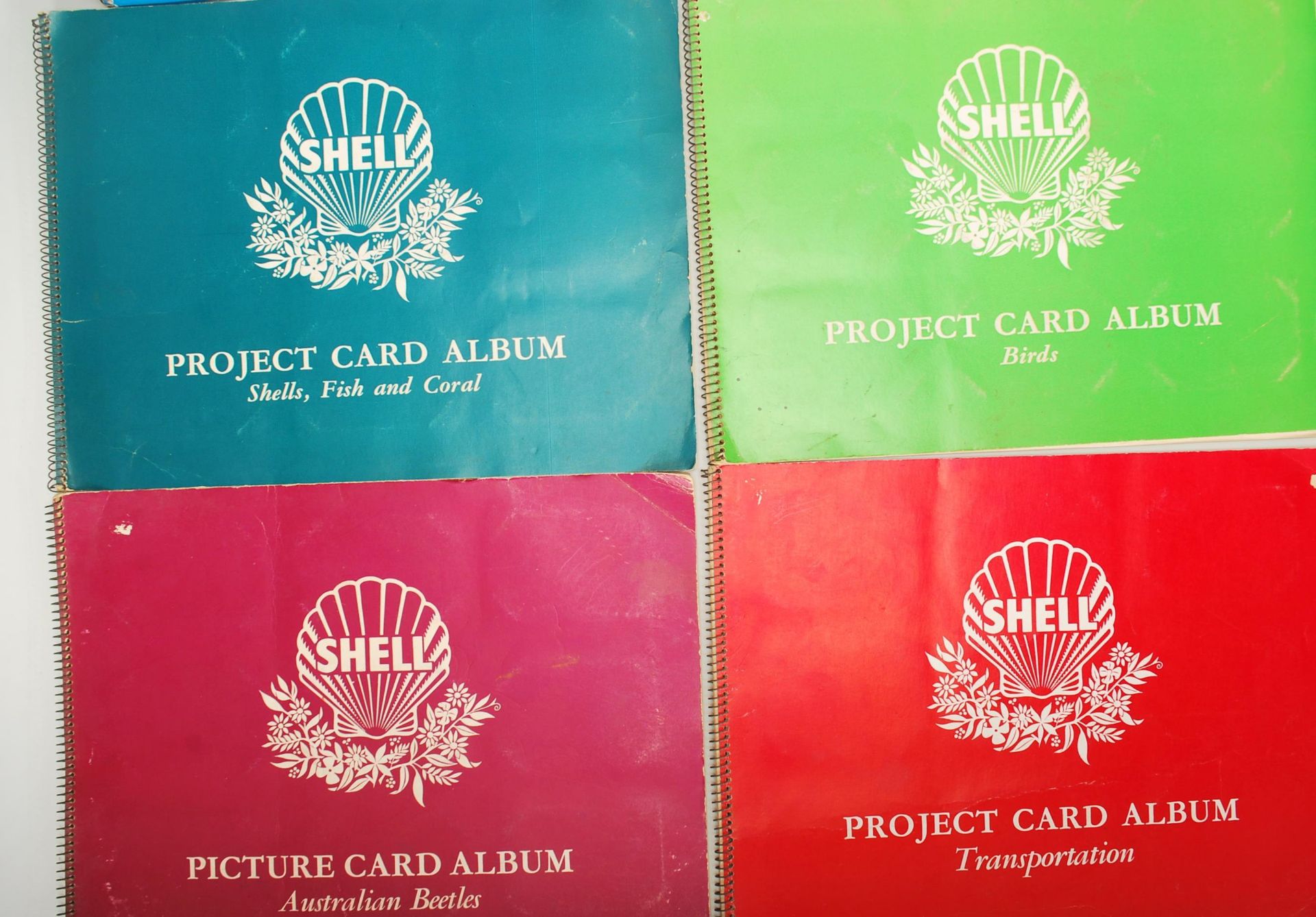 A group of vintage 'Shell Project Card Albums' trade cards. All albums contain full sets, albums - Bild 4 aus 11