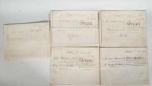 CLIFTON Bristol. Local Interest. Five legal vellum documents dated 1897-1936 re land/property in