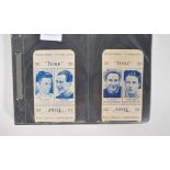 A set of vintage cigarette cards, Carreras TURF slides, Olympics 1948, complete set of 50 pairs in