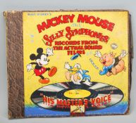 A 78 RPM Walt Disney's Mickey Mouse And Silly Symphonies record set recorded from the actual sound
