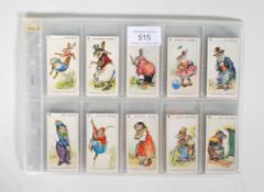 A full set of 52 Churchman's cigarettes 'Frisky' cigarette cards set within protective plastic