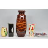 A collection of retro vintage studio art pottery t