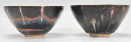 Two 19th Century Chinese earthenware tea bowls of