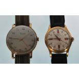 Two vintage gentleman's watches to include a Felca 21 jewels incabloc waterproof nivaflex wrist