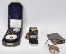 A group of three vintage 20th Century meters / gauges to include a electro BEWI lightmeter, a J T