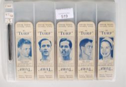 A set of vintage cigarette cards / slides, Carreras TURF, 50 Olympics 1948, set of 47 of 50 uncut