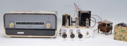 A vintage 20th Century valve amp together with a cased valve amplifier bearing no model number.