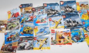 A collection of Lego unopened packs to include Creator, Pirates Of The Caribbean, City, Pharaoh's