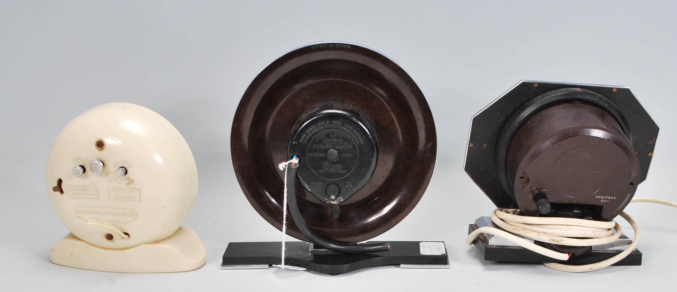 A group of three 20th Century Art deco mantel clocks by Smith Sectric and one Smith Electric. One of - Image 6 of 6