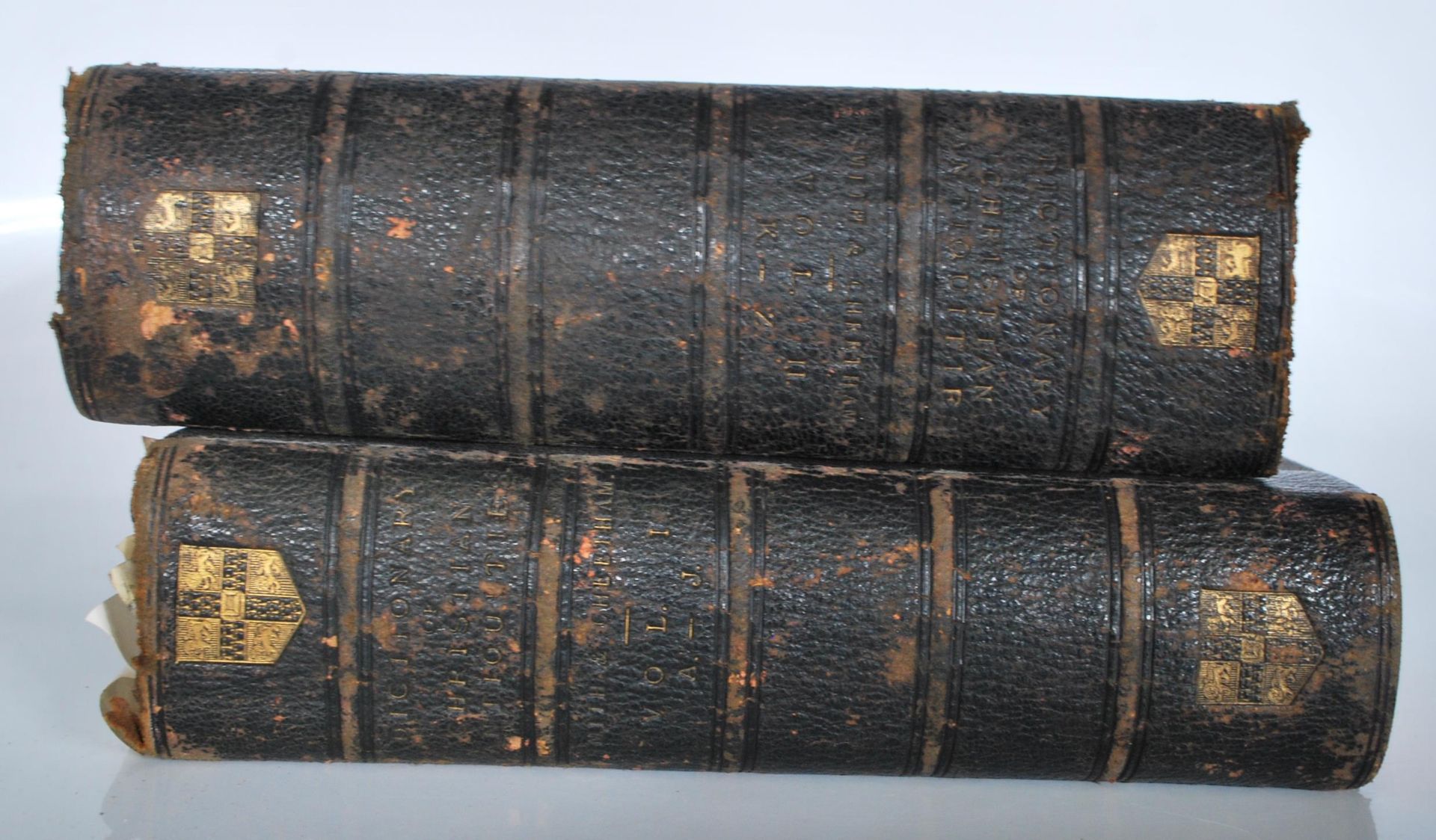A collection of leather bound antique academic history books to include; Life of the Greeks and - Bild 8 aus 12