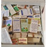A Large collection of vintage and later cigarette and confectionery trade cards stored within a