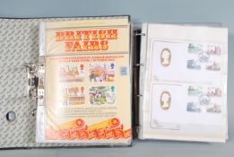 GREAT BRITAIN - stamp collection in two large albums. Modern accumulation of booklet covers, few