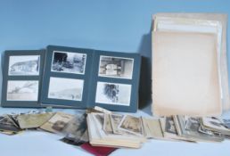 Old photographs. Large quantity from Victorian to post WWII. Various sizes: very large, Cabinet to