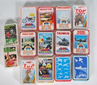 A collection of original retro 1970's Top Trump card sets to include Tanks, Windjammers Series 2,