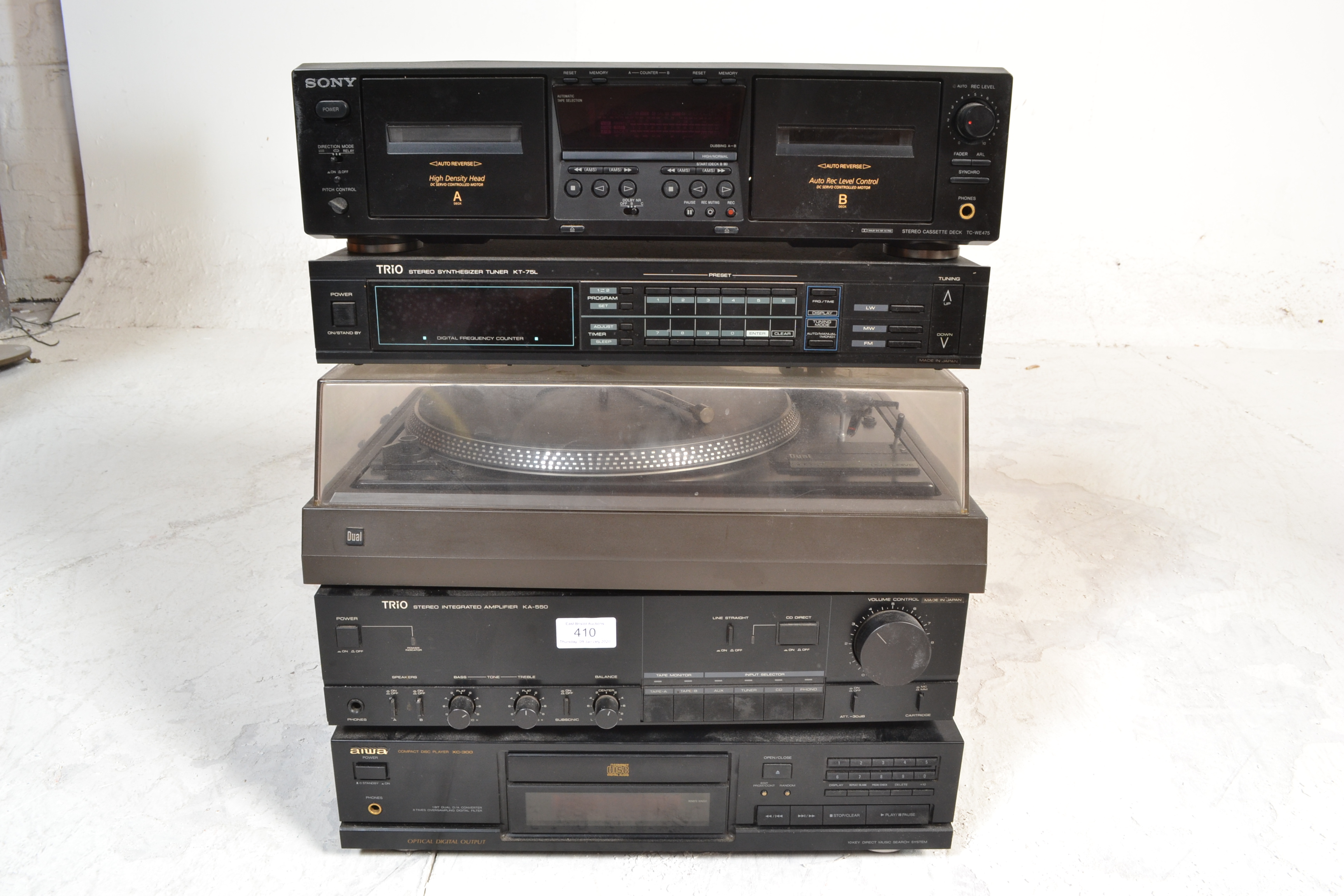 A collection of hi-fi separates to include Trio Integrated map KA-550, Aiwa compact disc player XC- - Image 2 of 8